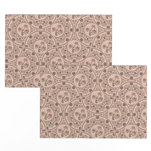 Medium Mocha Rococo Revival Pantone Relaxed Elegance Art Deco Fans