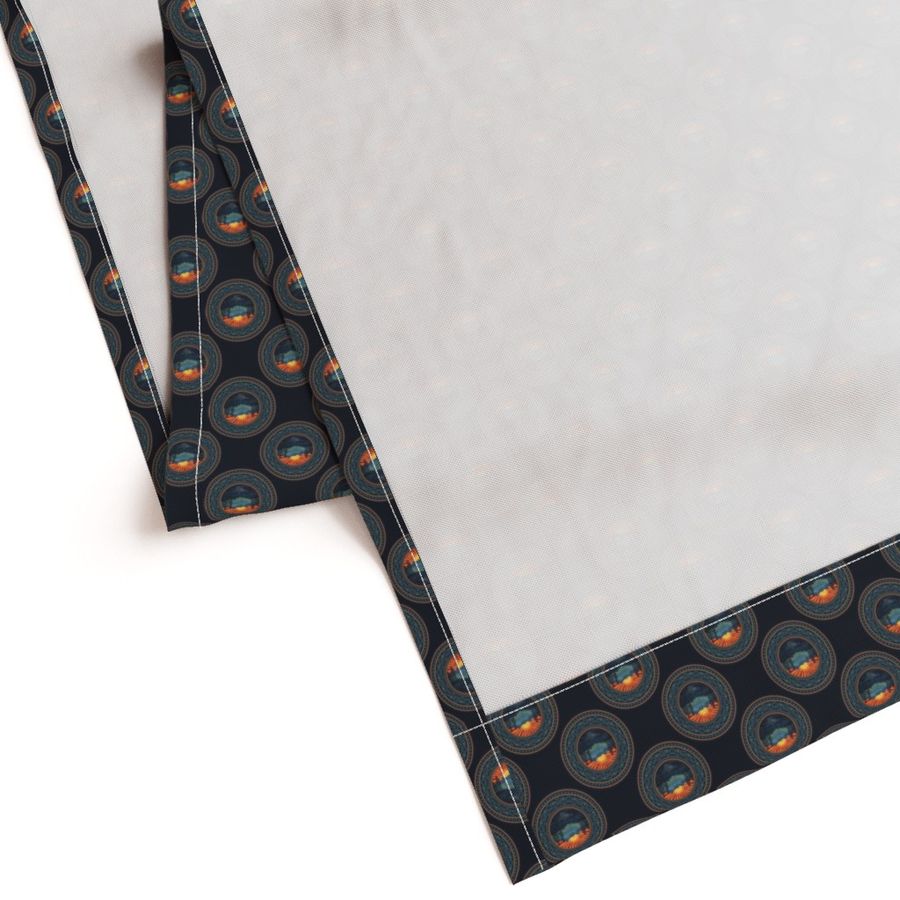 Ditsy Vintage Wilderness Polka Dot Mandala