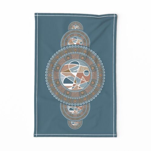 Abstract Accent Pantone Subtle Contrasts Ornamental Dot Mandala