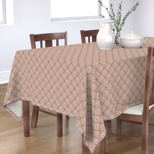 Ditsy Mocha Rococo Revival Pantone Relaxed Elegance Diamond Tile
