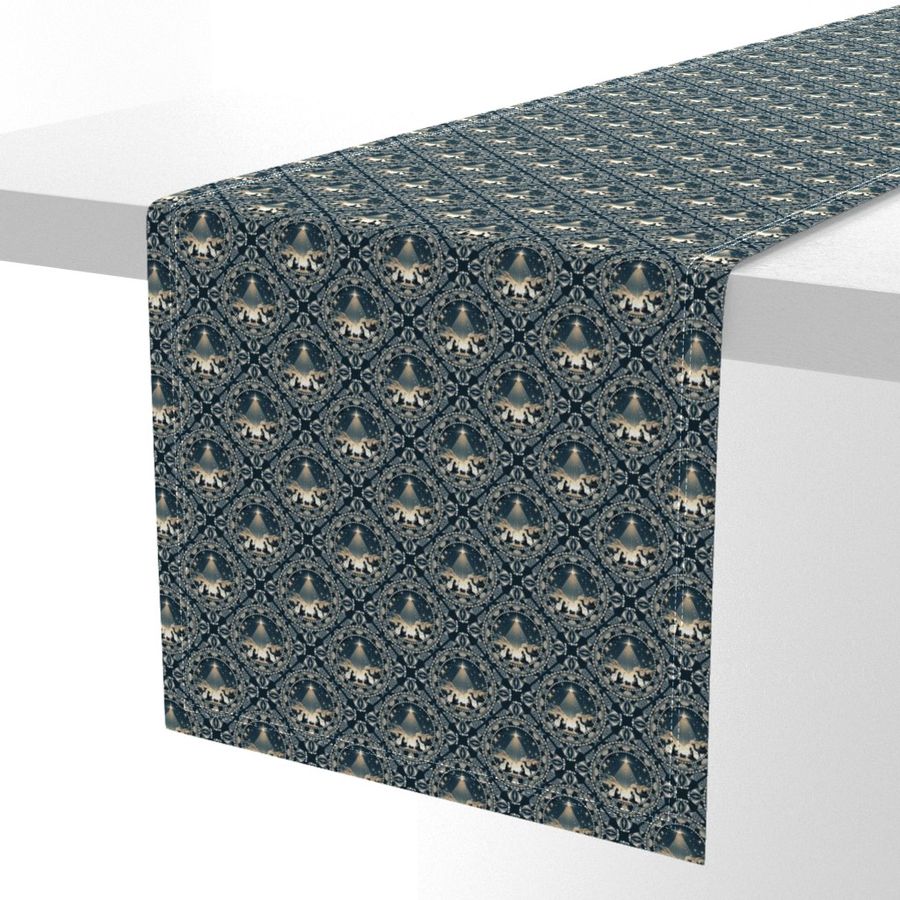 Ditsy Star Of Wonder Dot Mandala Diamond Tile