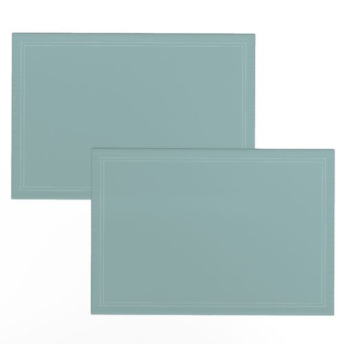 Pewter Blue Retro Santa Matching Solid