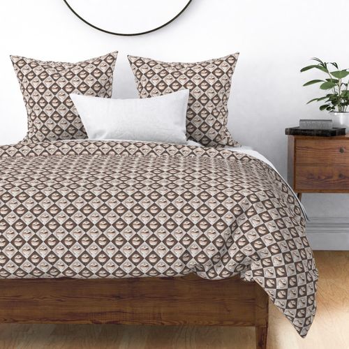 Ditsy Pantone Relaxed Elegance Minimalist Patchwork Mandala Diamond Tile