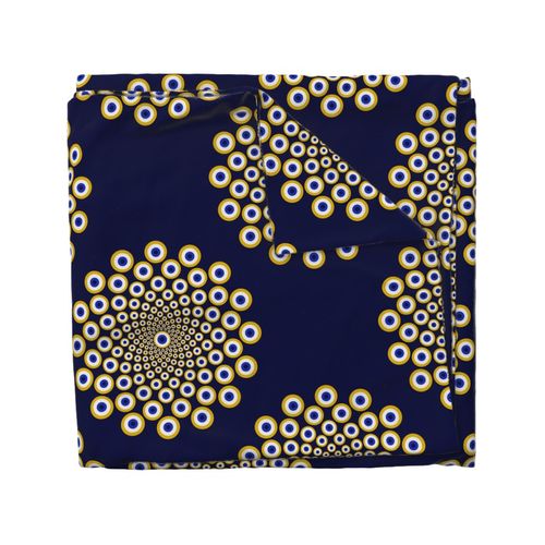 Large We Are Watching You Navy And Gold Polka Dots
