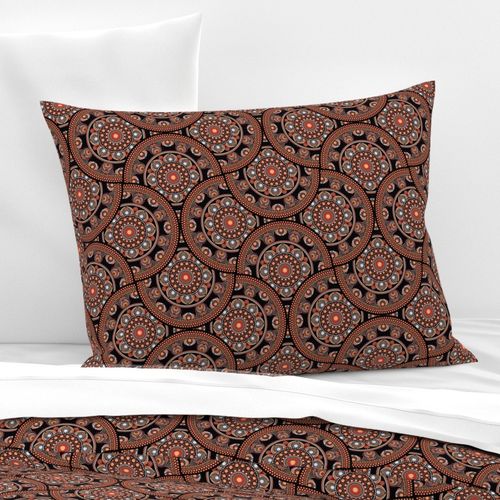 Medium Safari Sunset Bohemian Star Fall Ogee Fans Mandala