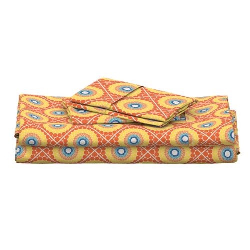 Small Radiant Aegean Summer Diamond Tile Mandala