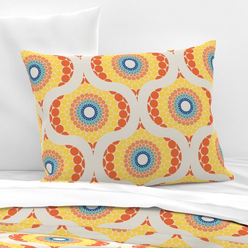 Medium Radiant Aegean Summer Retro Ogee Mandala
