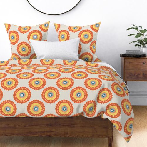 Medium Radiant Aegean Summer Polka Dot Mandala