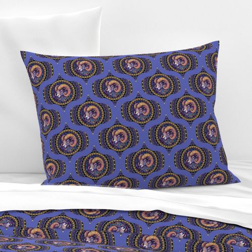 Small Whimsical Aries Dot Mandala Mid Mod Ogee