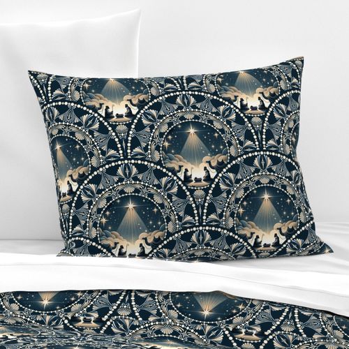 Medium Star Of Wonder Dot Mandala Art Deco Scallops