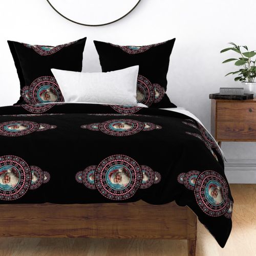 Retro Santa Ornamental Mandala
