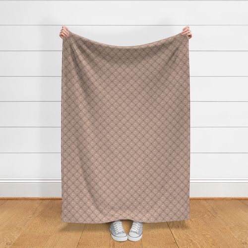 Ditsy Mocha Rococo Revival Pantone Relaxed Elegance Diamond Tile