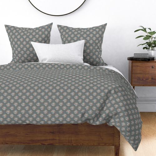 Small Abstract Accent Pantone Subtle Contrasts Dot Mandala Art Deco Fans