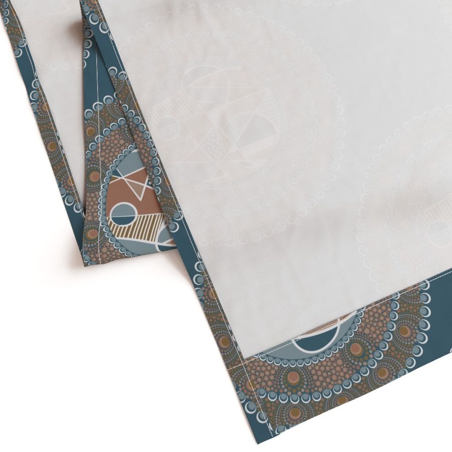 Large Abstract Accent Pantone Subtle Contrasts Classic Polka Dot Mandala