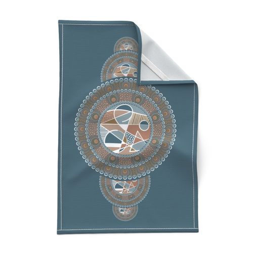 Abstract Accent Pantone Subtle Contrasts Ornamental Dot Mandala