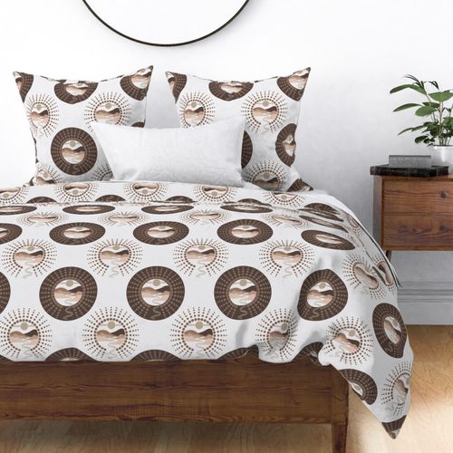 Medium Pantone Relaxed Elegance Minimalist Landscape Polka Dot Mandala