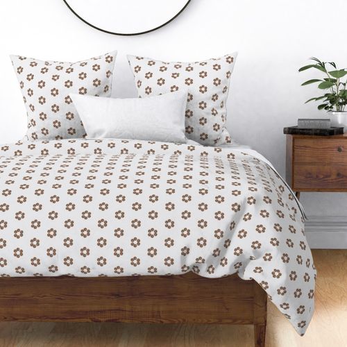 Pantone Relaxed Elegance Minimalist Earth Tone Floral Dots