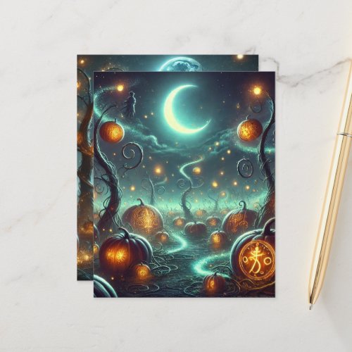 Autumn Whimsigoth Pumpkin Patch Scrapbook Paper