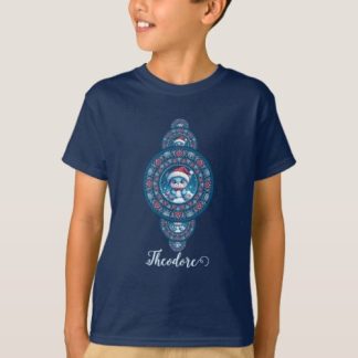 Custom Name Holiday Kawaii Bear Ornamental Mandala T-Shirt