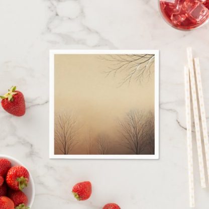 Warm Brown Sunset Fall Gradient Découpage Napkins