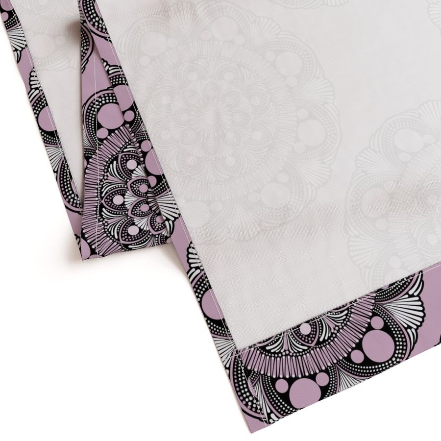 24” Intangible Pink Lavender Polka Dot Mandala - Large