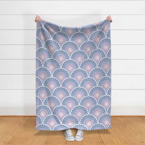 12” Radiant Intangible Dot Mandala Scallop - Medium