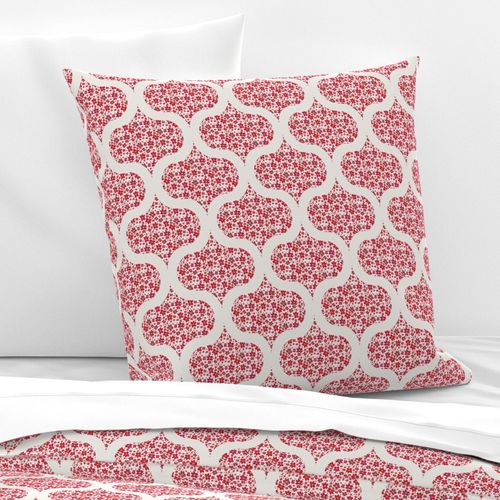 6” Red Berries Retro Florals Ogee - Small