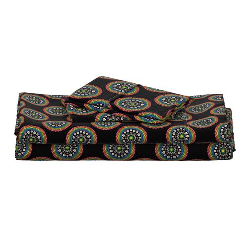 6” Maximalist Rainbow Daisy Polka Dot The Difference Mandala - Small
