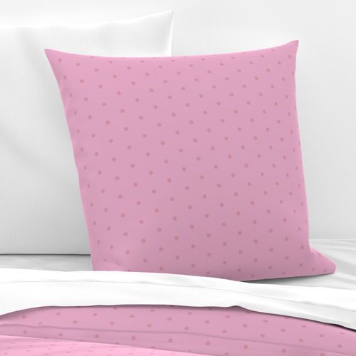 Geometric Dusky Rose Sea Pink Polka Dots On Lilac Sachet