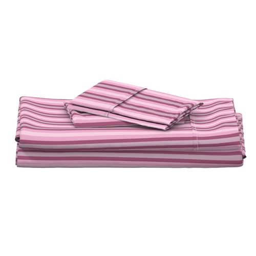 Geometric Dusky Pink Colorful Vertical Stripes