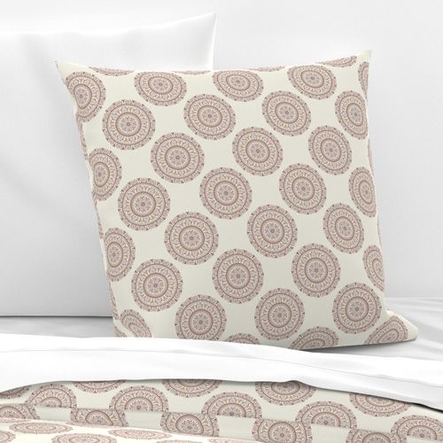 6” Warm Neutrals Cafe Ombre Polka Dot Mandala - Small