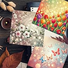Spring Bokeh Scrapbook Paper, Junk Journal and Paper Craft Pad