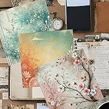 Spring Distressed Ink Scrapbook Paper, Junk Journal and Paper Craft Pad