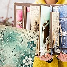 Spring Distressed Ink Scrapbook Paper, Junk Journal and Paper Craft Pad