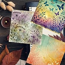 Spring Distressed Ink Scrapbook Paper, Junk Journal and Paper Craft Pad