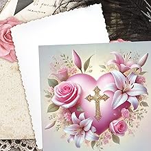 Colorful Christian Valentine Hearts Scrapbook Paper, Junk Journal and Paper Craft Pad