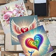 Colorful Christian Valentine Hearts Scrapbook Paper, Junk Journal and Paper Craft Pad