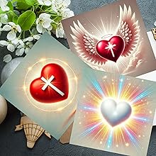 Colorful Christian Valentine Hearts Scrapbook Paper, Junk Journal and Paper Craft Pad