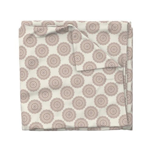 6” Warm Neutrals Cafe Ombre Polka Dot Mandala - Small