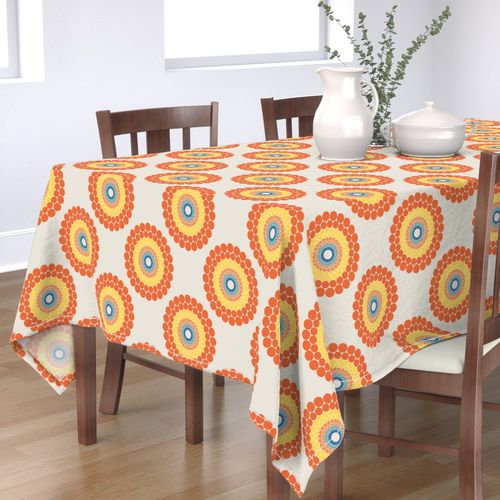 Medium Radiant Aegean Summer Polka Dot Mandala