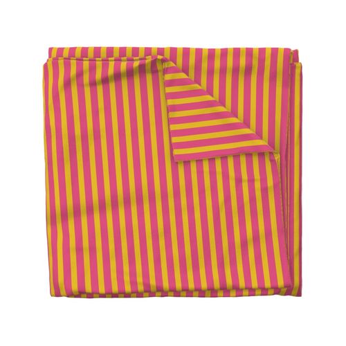 Geometric Maximalist Rainbow Fandango Pink And Daisy Daze Vertical Stripes