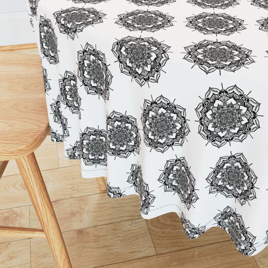 6” Monochrome Mandalas Sweet Dreams Polka Dots- Small