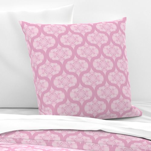 6” Dusky Rose Preppy In Pink Mid Mod Ogee - Small