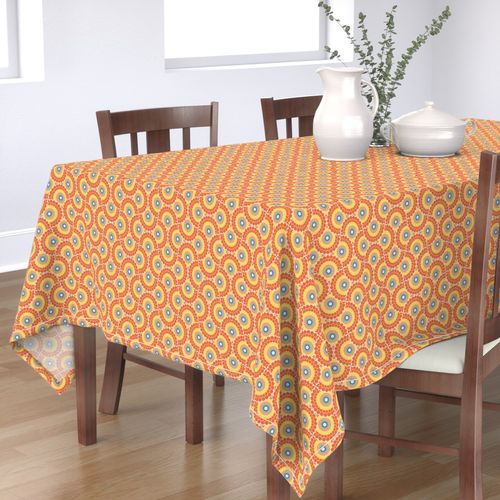Small Radiant Aegean Summer Tessellated Fans Mandala