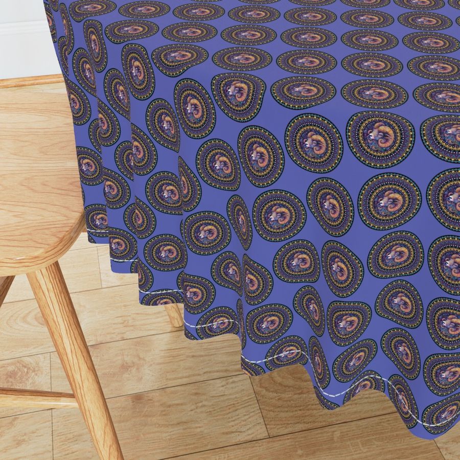 Ditsy Whimsical Aries Polka Dot Mandala