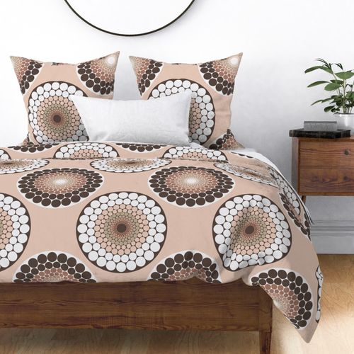 Large Radiant Gradient Pantone Relaxed Elegance Classic Polka Dot Mandala