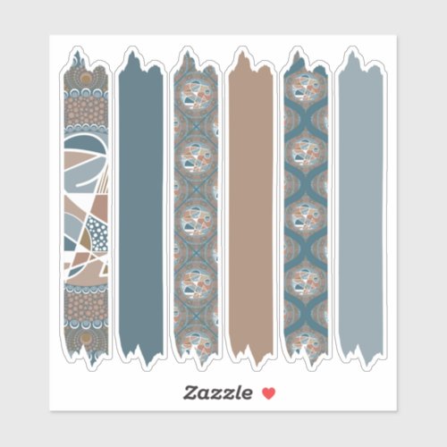 Abstract Accent Dot Mandala Patterns Washi Tape Sticker