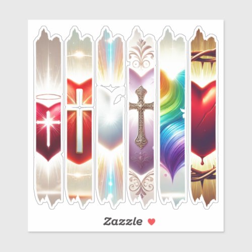 Colorful Christian Valentine Hearts Washi Tape Sticker