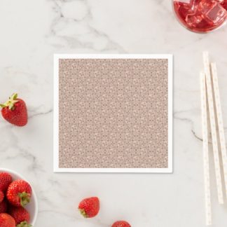 Mocha Rococo Revival Mandala Deco Fans Decoupage Napkins