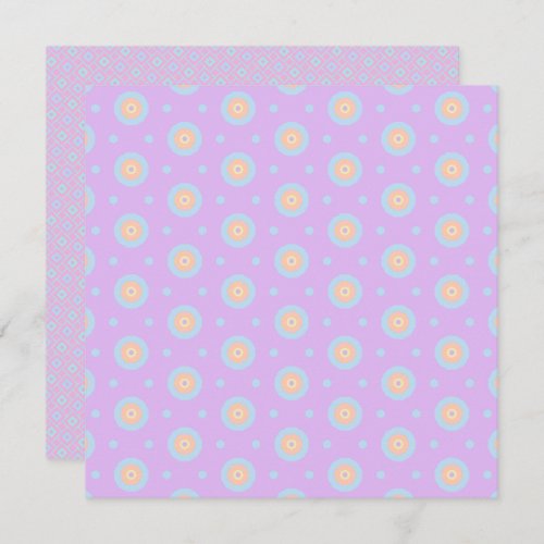 Printable Geometric Pastel Rainbow Patterns Paper Invitation